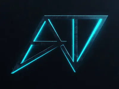 Sci-Fi Logo Effect 3d adam taylor dark dark mode design effect glow logo minimal photoshop photoshop effect sci fi space