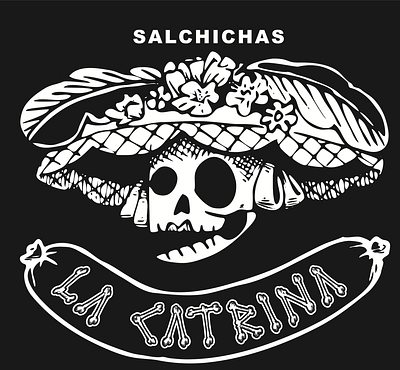 salchichas "la catrina" branding design graphic design icon illustration logo typography vector