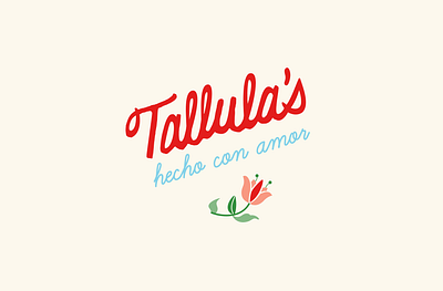 Tallula's Logo brand identity design illustration logo restaurant branding vector