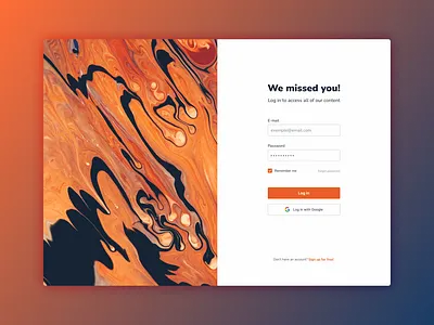 Log In Page Prototype design log in project prototype ui uiux ux web welcome