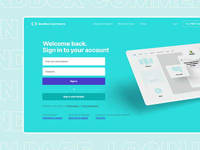 Login Page Concept - SaaS Website figma landing page login login ui saas sign up split layout web design