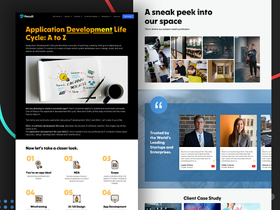 Landing page app development black yellow theme branding clean company landing page dark theme dashboard development graphic design home page landing page logo process product ui ux web web design web development website