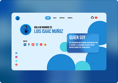 Prototipo de mi portafolio branding graphic design ui