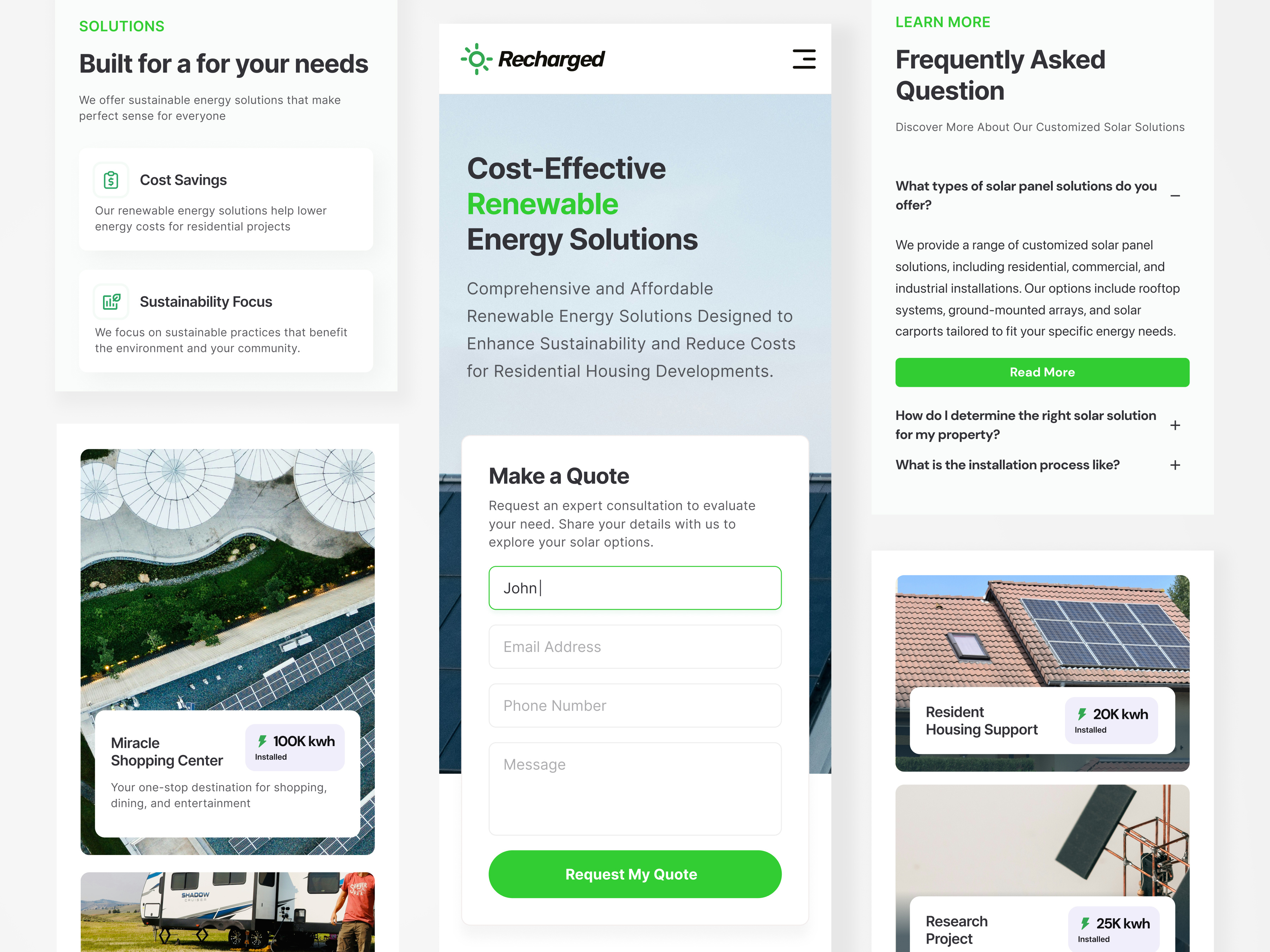 Example of Landing Page Design In Figma Responsive