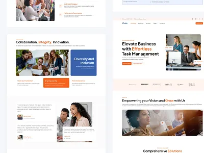 VIRA - Virtual Assistant Website Design assistant clean minimalism minimalist orange simple va virtual virtual assistan