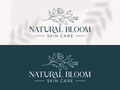 Botanical Floral element Hand Drawn Logo design beauty botanical brand identity branding cosmetics design feminine floral flower hand drawn leaf logo nature sign skin care spa symbol vector