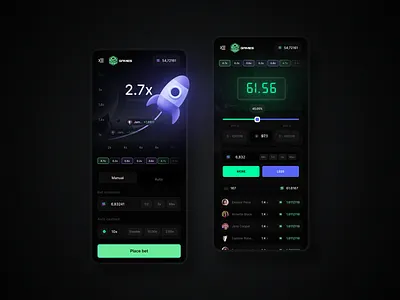 UI / UX interface - SolGame bitcoin blockchain casino design crash crypto dark gambling game design game platform game ui game ux gaming inteface mobile casino nft nft game solana ui design ui ux web design