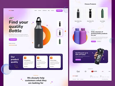 BottleMart - BottleShop Website bootlemart bootleshop bottle ecommerce bottle website bottlemart bottleshop website custom web design landing page design online bottleshop ui ui ux ui ux design web design website design