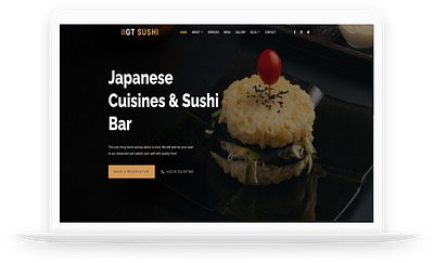 GT Sushi - Free WordPress Theme wordpress