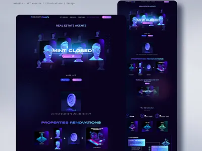 NFT Site Design artwork character design illustration levi ortiz mexico nft nft art nft artist nft collection web web design