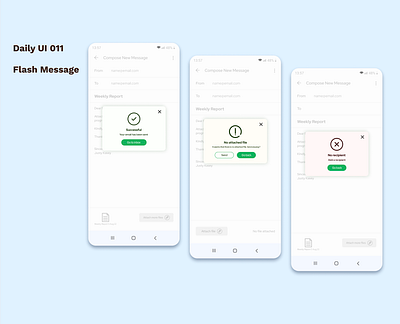 Daily UI 011 - Flash Message dailyui design flashmessage ui uidesign userexperience userinterface ux uxdesign