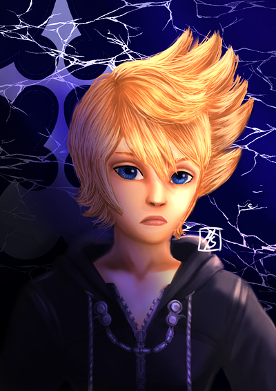 Roxas - Kingdom Hearts 2020 clip studio art design digital artist fanart fantasy illustration kingdom hearts video games
