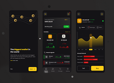 Crypto carrency appcrypto bitcoin cryptocurrency designer ui ui crypto ui designer uiapp uicrypto uicryptocurrency uidesign uiux