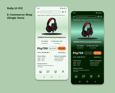 Daily UI 012 - E-Commerce Shop (Single Item) dailyui design ecommerce gaming ui uidesign userexperience userinterface ux uxdesign