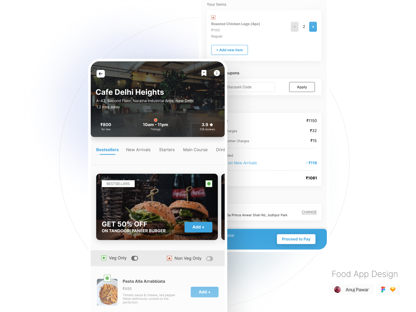 Example of Web/Mobile UI Design