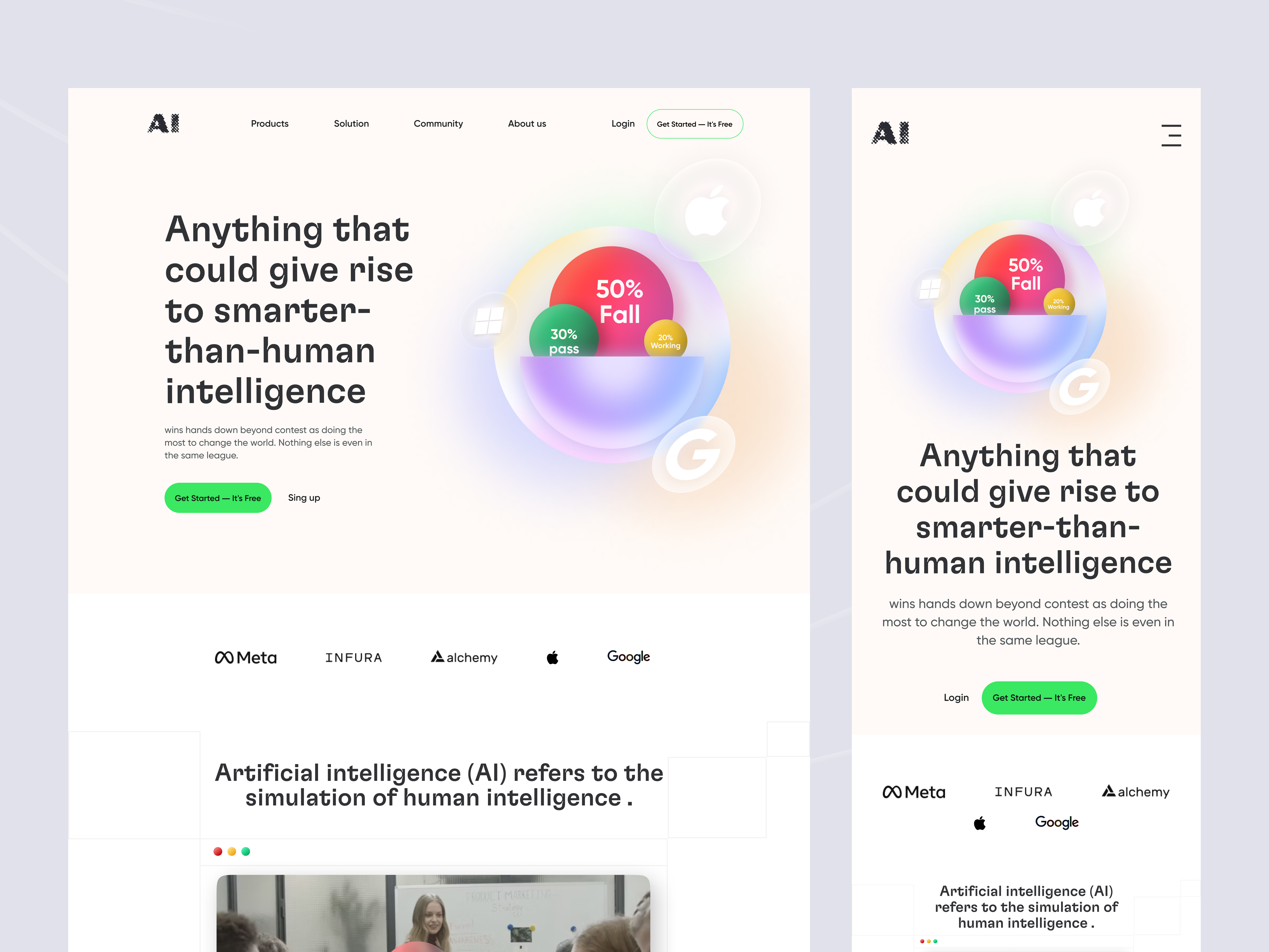 Example of High Converting Saa S Landing Page Design