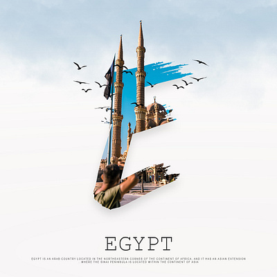 EGYPT 3d animation branding creative design graphic design illustration letters logo manipulation manipulation design motion graphics post social social media ui