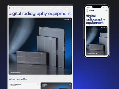 Ecoscan 3d concept design desktop layout typography ui ux