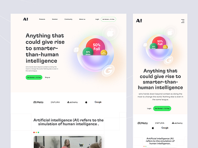 AI filter website - SaaS 3.0 ai artificial intelligence creative design hero landings lending page minimalist product saas software as a service tech technically ui ux web web 3.0 web3.0 website