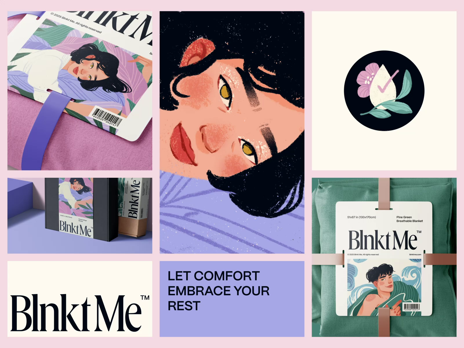 Example of Case Study: Blanket Brand Visual Identity and Packaging