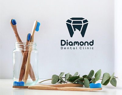 Diamond dental clinic Logo design adobe illustrator branding design graphic design logo