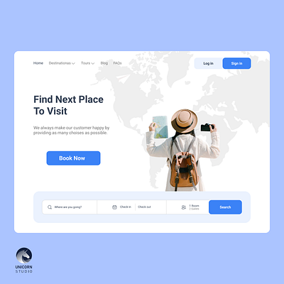Travel Agency graphic design ui