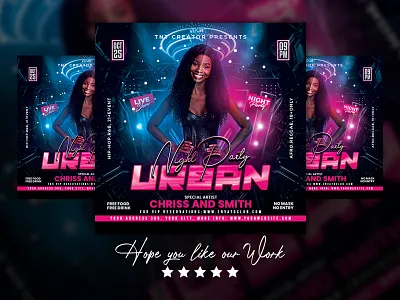 Urban Night Party Flyer clubbing