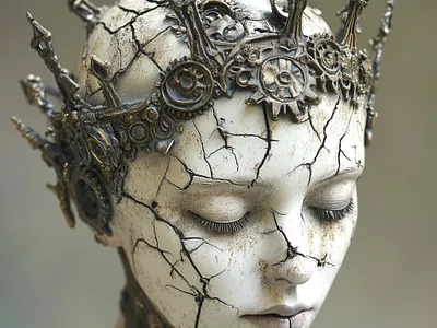 Beauty in Decay 3d ai aiart animation art branding design graphic design illustration motion graphics nft nftart ui