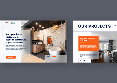 Landing page - Web design concept graphic design herosection home landing landingpage realty ui webdesign