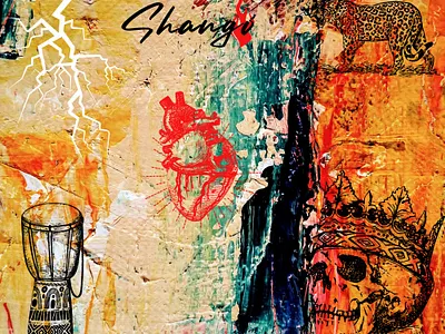 Homage to the ancestors Shangó: Obba Dina, Obba Aña, Obba Ekun design digital art graphic design