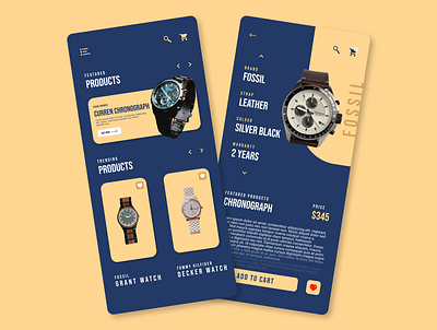 WATCH (E-Commerce) App app design ui uidesign uiux userexperience ux uxinspiration