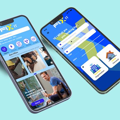 Find a Worker Mobile app 3d animation branding design graphic design illustration logo motion graphics ui vector