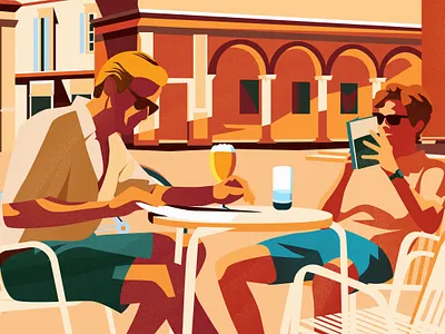 CMBYN artwork colorful design film girl illustration movie vector