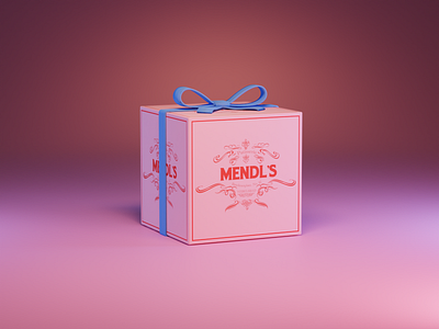 Mendl's Patisserie Box 3d bakery box design dessert mendls patisserie the grand hotel budapest ui visual wes anderson