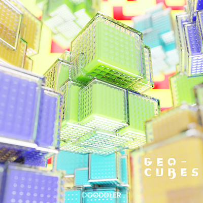 Geo Cubes 3d blender geometrynodes