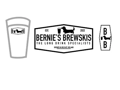 Bernie’s Brewskis logo branding design graphic design illustration logo vector