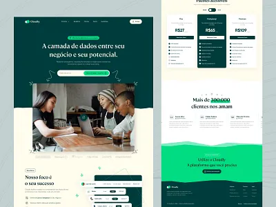 Cloudly - SaaS Landing Page brazil design landing page saas ui ux website