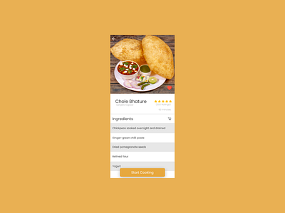 Recipe design ui ux