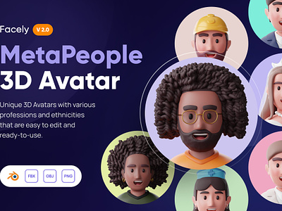 Facely v2 - MetaPeople 3D Avatar