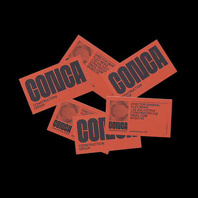 Conca Construction Group brand collateral branding construction design graphic design logo monogram