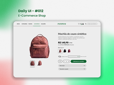 Daily UI - #012 - E-Commerce Shop (Single Item) dailyui design design ui design ux ecommerce shop portfolio ui ui design