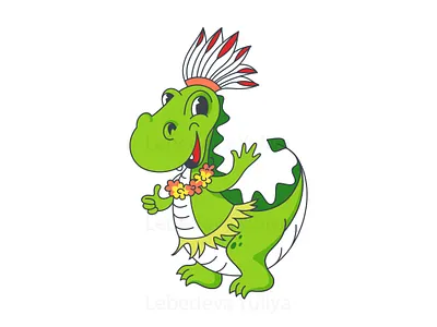 Character for an entertainment company branding character cute design dinosaur dragon funny illustration kid logo vector