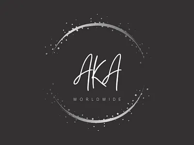 AKA Logo graphic design logo typography