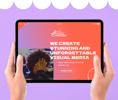 La Bemba / Homepage design – Personal project branding colorful design graphic design handwritting homepage lettering logo ui web design