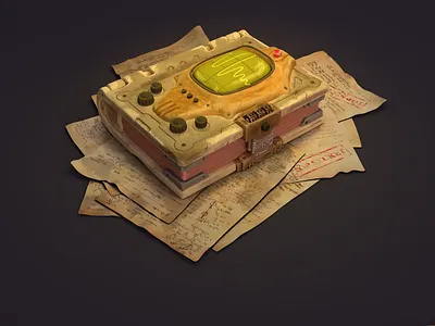 The Lost Book 3d art 3drender blender character design design digital art graphic design handpainted substance painter texturing the lost book