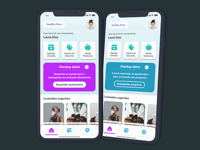 Healthy Place (UI Design e Style Guide) inclusão interface ui ux