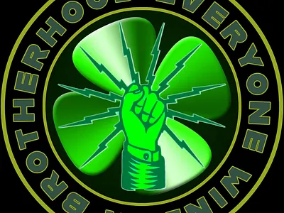 Luck of the road 🍀 clover electrician ibew shamrock tramp