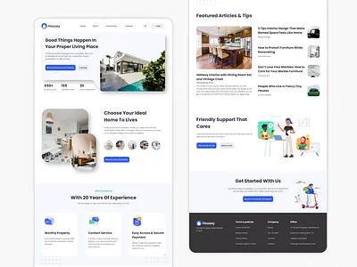 Housey - Residence Property Apps app design figma house apps mobile app property apps responsive web simple web design ui ux web design