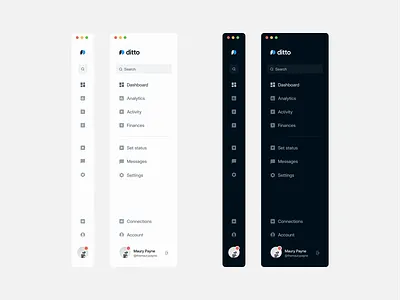 Side Dashboard Navigation Concept branding dark dark mode dashboard design free graphic design illustration light light mode logo mockup navbar navigation open source typography ui ux vector web
