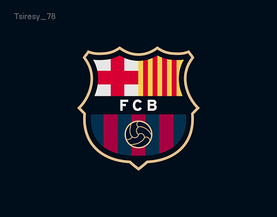 Fc Barcelone Logo Redesign barcelone blue brand brandbook branding color design flat football futbal graphic design illustration logo rebranding redesign shield soccer typography ui vector